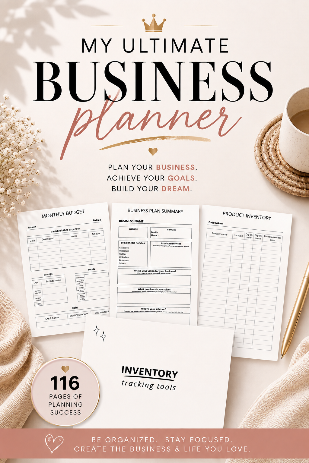 Ultimate Small Business Planner | Digital Business Planner for Entrepreneurs & Startups