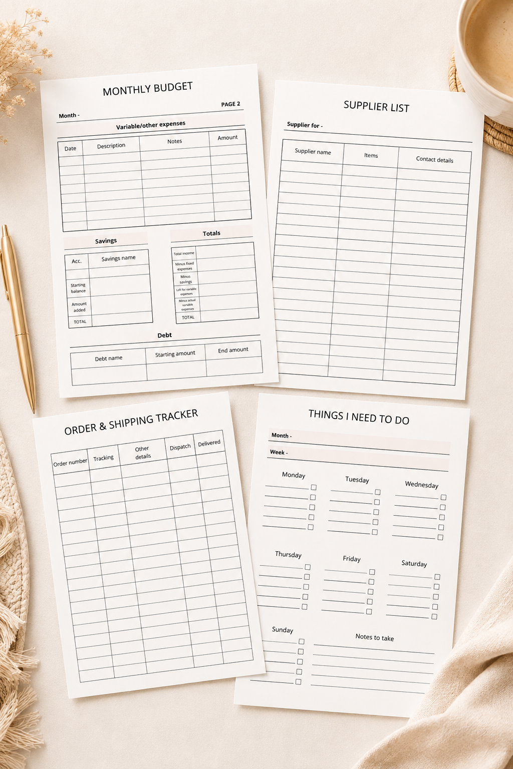 Ultimate Small Business Planner | Digital Business Planner for Entrepreneurs & Startups