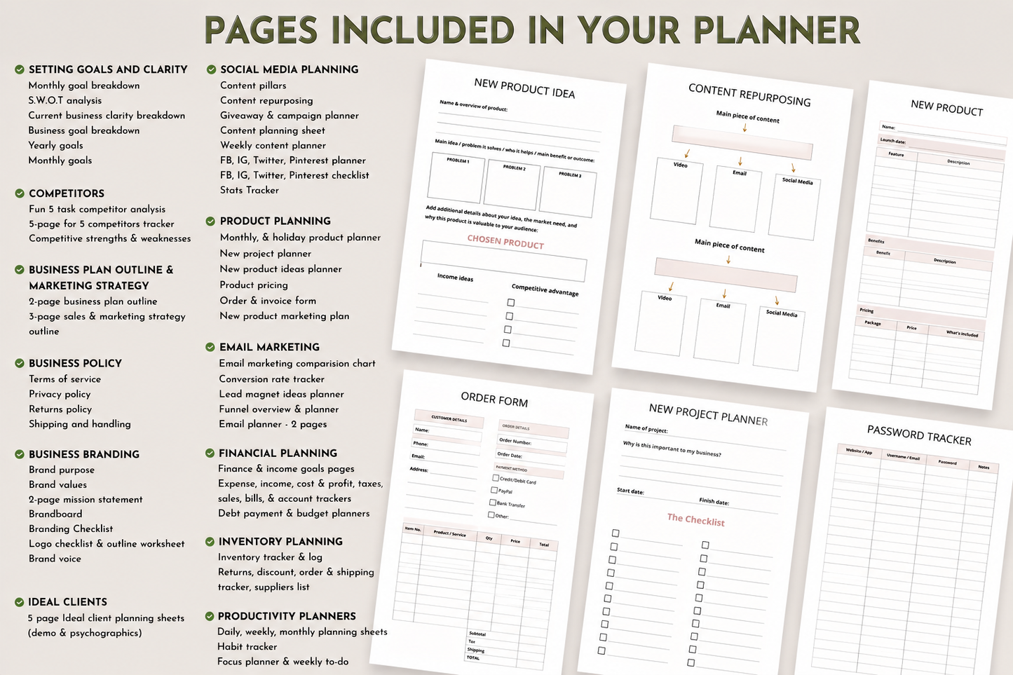 Ultimate Small Business Planner | Digital Business Planner for Entrepreneurs & Startups